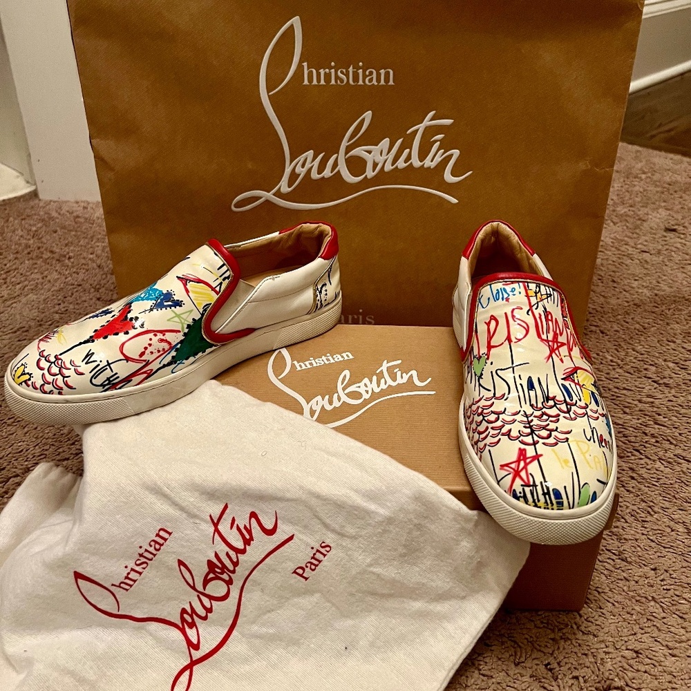 Christian Louboutin Masteralta Flat Pat slip on sneaker size 39